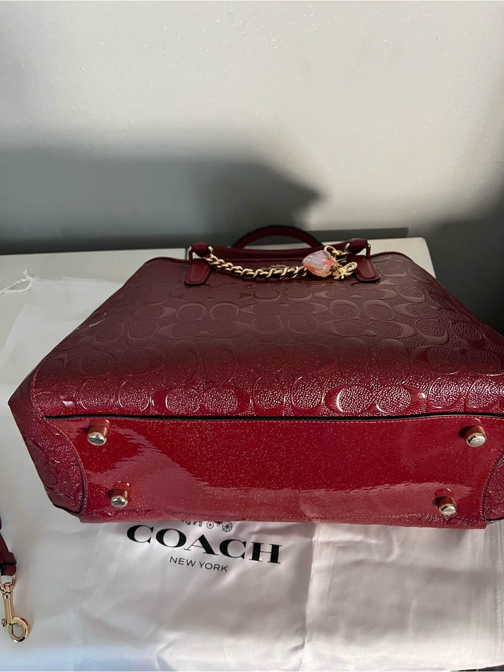 Coach Margot Carryall In Signature Embossed Leather With Matching Wallet - Picture 6 of 15